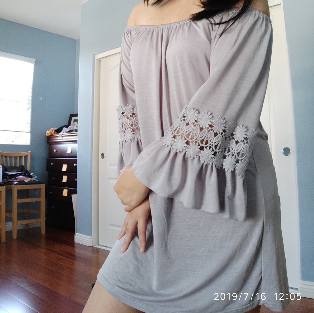 Stretchy off the shoulder dress/tunic